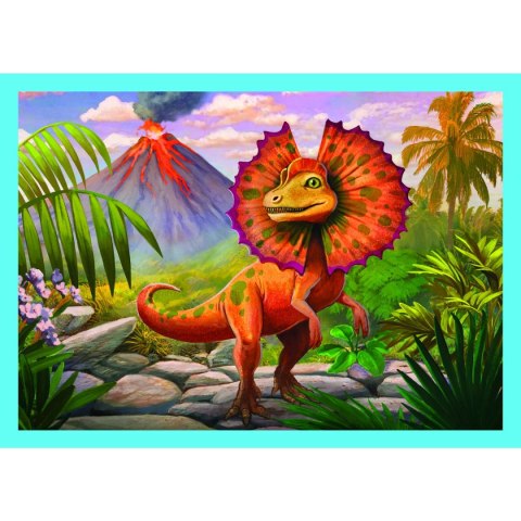 Trefl Puzzle Trefl Dinozaury 4w1 4w1 el. (34609)