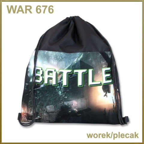 Warta Plecak (worek) na sznurkach Battle Warta (WAR-676)
