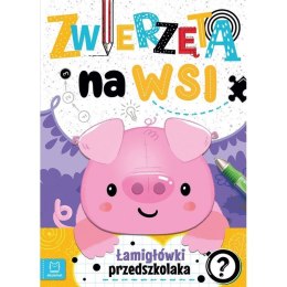 Aksjomat Książeczka edukacyjna Aksjomat Zwierzęta na wsi. Łamigłówki przedszkolaka