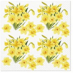 Paw Serwetki Paw Tete Daffodills Bouquets mix bibuła [mm:] 330x330 (TL120600)