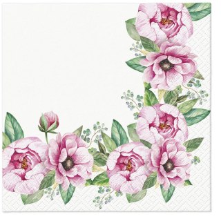 Paw Serwetki Paw Tete Floral Border miks 100% celuloza [mm:] 330x330 (TL120900)