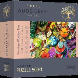 Trefl Puzzle przestrzenne Trefl drewniane Kolorowe koktajle 500 el. (20154)