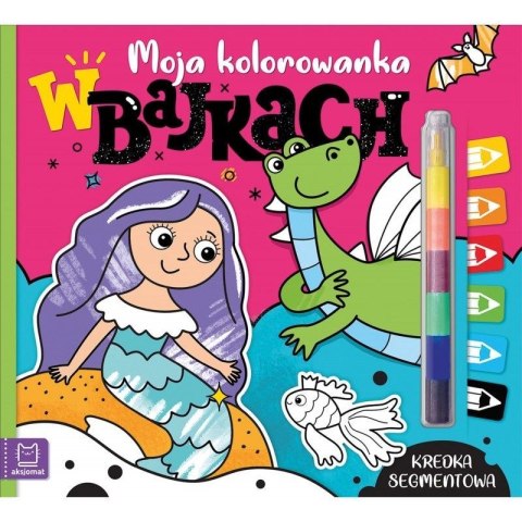 Aksjomat Książeczka edukacyjna Aksjomat Moja kolorowanka. W bajkach. Kredka segmentowa