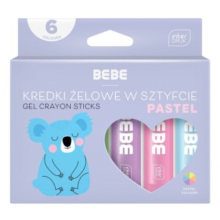 Interdruk Kredki żelowe Interdruk BB PASTEL 6x10g 5902277316639 (IFARPLSZTBBP)