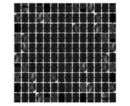 Godan Dekoracja Kurtyna B&C Kwadrat, metaliczna czarna, 100x200 cm Godan (SH-KKMC)