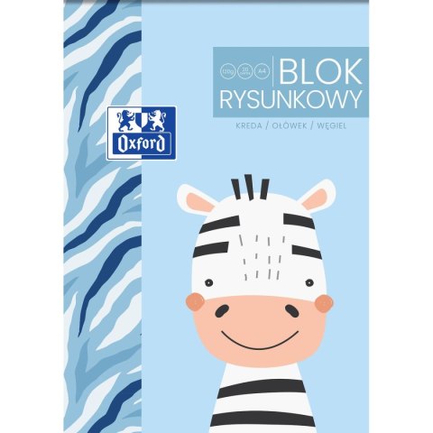 Oxford Blok rysunkowy Oxford Kids A4 biały 120g 20k (400170339)