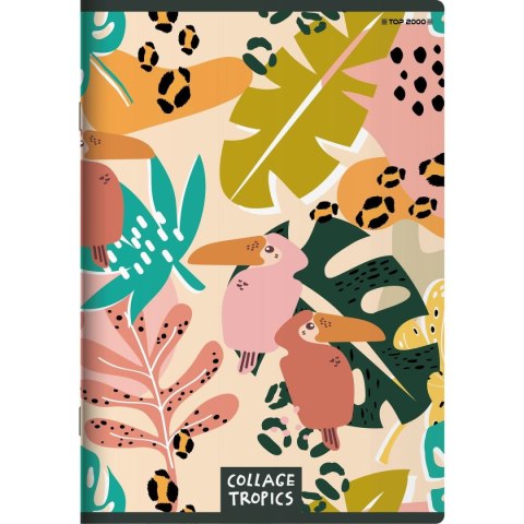 Top 2000 Zeszyt Top 2000 COLLAGE TROPICS A5 96k. 70g linia (400157940)