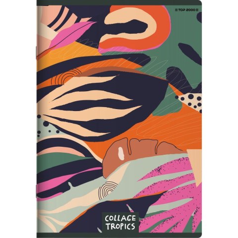 Top 2000 Zeszyt Top 2000 COLLAGE TROPICS A5 96k. 70g linia (400157940)