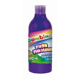 Bambino Farby plakatowe Bambino Bambino w butelce 500 ml kolor: fioletowy 500ml 1 kolor. (fioletowa)