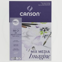 Canson Blok rysunkowy Canson Mix Media A5 200g 50k (200006009)