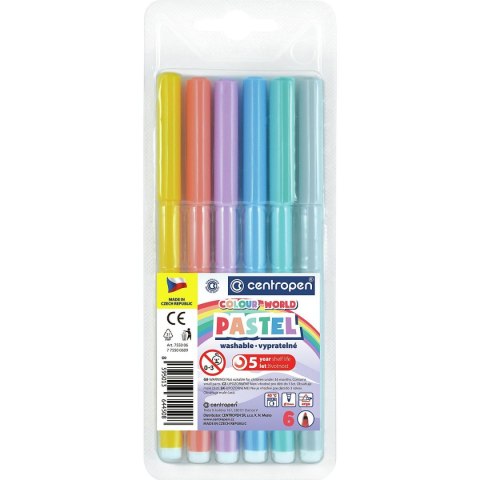 Centropen Flamaster Centropen pastel 6 kol. (775500609)