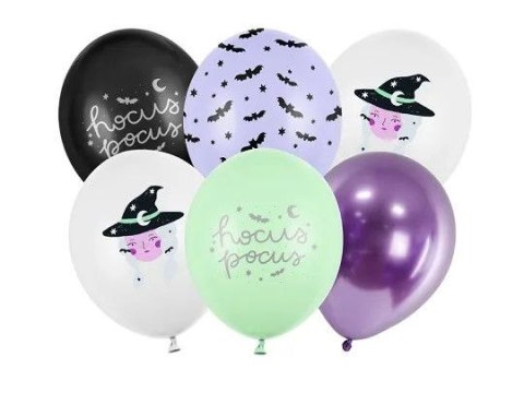 Partydeco Balon gumowy Partydeco Hocus Pocus, Witch mix 300mm 12cal (SB14P-327-000-6)