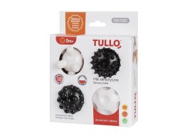 Tullo Piłka do masażu Sensoryczne czarno-białe 4 sztuki guma Tullo (461)