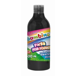 Bambino Farby plakatowe Bambino Bambino w butelce 500 ml kolor: czarny 500ml 1 kolor. (czarna)
