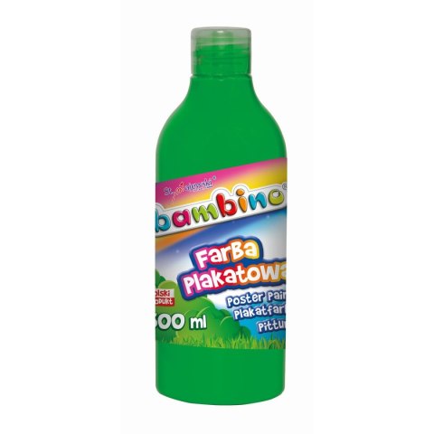 Bambino Farby plakatowe Bambino Bambino w butelce 500 ml kolor: zielona 500ml 1 kolor. (zielona)