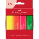 Faber-Castell Zakreślacz Faber-Castell 4 szt, mix 1,0-5,0mm (254604 FC)