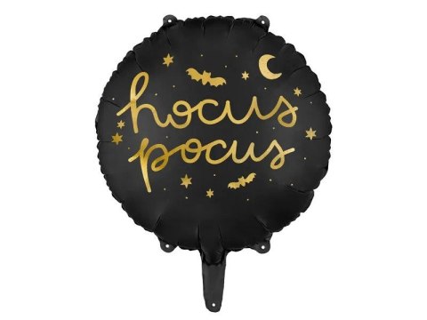 Partydeco Balon foliowy Partydeco Hocus Pocus, 45 cm, czarny 18cal (FB149)