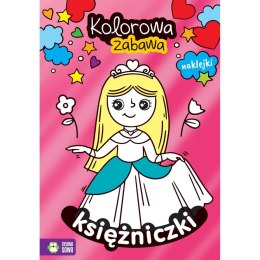 Zielona Sowa Książeczka edukacyjna Zielona Sowa Kolorowa zabawa Księżniczki