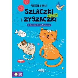 Zielona Sowa Książeczka edukacyjna Przedszkolak rysuje. Szlaczki i zygzaczki z kotem Zielona Sowa