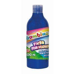 Bambino Farby plakatowe Bambino Bambino w butelce 500 ml kolor: niebieski 500ml 1 kolor. (niebieska)
