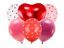 Partydeco Balon gumowy Partydeco zestaw Be mine valentine mix 300mm (ZB1)