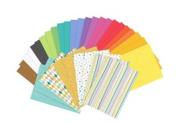 Partydeco Papier kolorowy wycinanki, A4, mix, 34 arkusze Partydeco (WYC1)