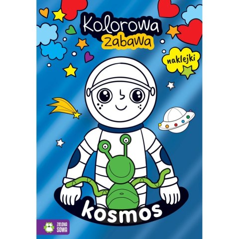 Zielona Sowa Książeczka edukacyjna Zielona Sowa Kolorowa zabawa Kosmos