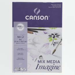 Canson Blok rysunkowy Canson A4 biały 200g 50k (200-006-008)