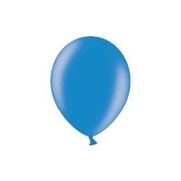 Partydeco Balon gumowy Partydeco metalizowany 100 szt niebieski 300mm (14M-065)