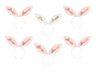 Partydeco Opaska Partydeco Bride Squad, 29x25 cm (1 op. / 6 szt.) (OP23)