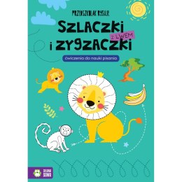 Zielona Sowa Książeczka edukacyjna Przedszkolak rysuje. Szlaczki i zygzaczki z lwem Zielona Sowa