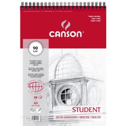 Canson Blok artystyczny Canson Student na spirali A3 90g 50k (100550261)