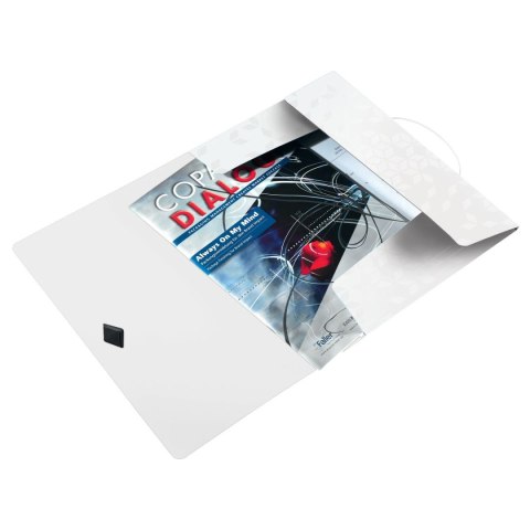 Leitz Teczka plastikowa na gumkę Wow A4 biały Leitz (45990001) Leitz Teczka plastikowa na gumkę Wow A4 biały Leitz (45990001)