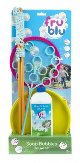 Tm Toys Bańki mydlane Fru Blu zestaw deluxe ze sznurkiem, talerzykiem, obręczą, drzewkiem + płyn 0,4 l Tm Toys (DKF0156)
