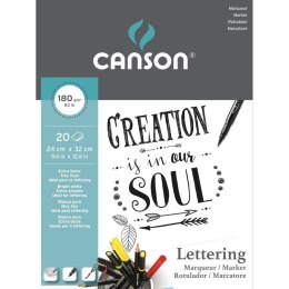 Canson Blok artystyczny Canson Marker Lettering 180g 20k [mm:] 240x320 (400109921)