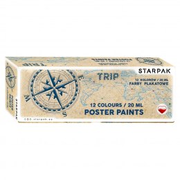 Starpak Farby plakatowe Starpak Trip kolor: mix 12 kolor. (493609)