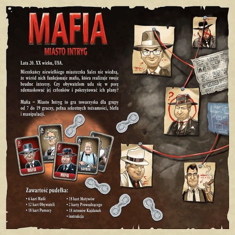 Trefl Gra strategiczna Trefl Mafia - Miasto intryg Mafia (02297) Trefl Gra strategiczna Trefl Mafia - Miasto intryg Mafia (02297)