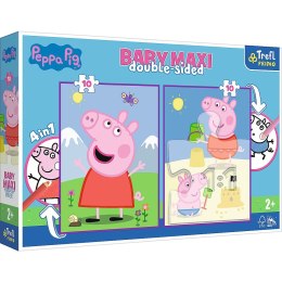 Trefl Puzzle Trefl świnka Peppa Baby MAXI 2x10 Pogodny dzień Peppy 20 el. (43001)