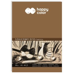 Happy Color Blok rysunkowy Happy Color Blok szkicowy A5 80g 40k (HA 3708 1520-A40)