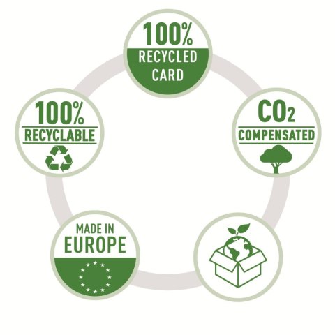 Leitz Teczka kartonowa na gumkę recycle A4 żółta 430g Leitz (39080025)