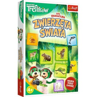 Trefl Gra edukacyjna Trefl Zwierzęta świata - Rodzina Treflików (02337)