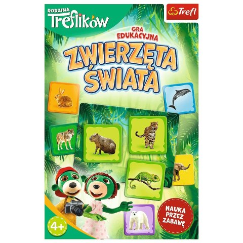 Trefl Gra edukacyjna Trefl Zwierzęta świata - Rodzina Treflików (02337) Trefl Gra edukacyjna Trefl Zwierzęta świata - Rodzina Treflików (02337)