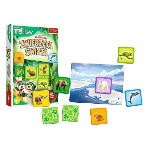 Trefl Gra edukacyjna Trefl Zwierzęta świata - Rodzina Treflików (02337) Trefl Gra edukacyjna Trefl Zwierzęta świata - Rodzina Treflików (02337)