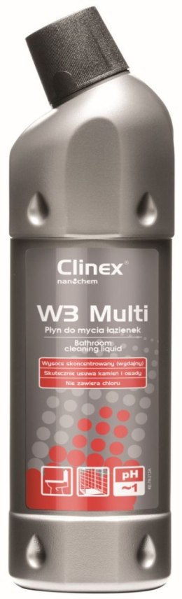 Clinex Preparat Clinex W3 Multi do mycia sanitariatów i łazienek 1l (77076)
