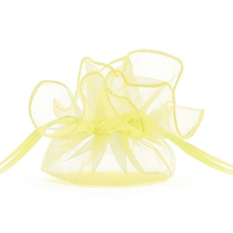 Partydeco Organza Partydeco Woreczki z organzy, j. żółty, 26cm (1 op. / 20 szt.) (WRG6-084J)