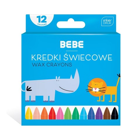 Bebe Kredki świecowe Bebe BB KIDS 12 kol 5902277326683 12 kol.