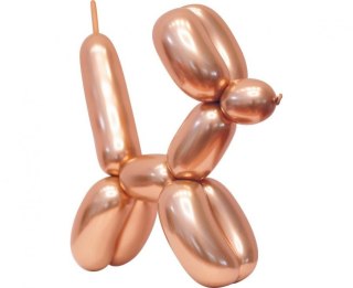 Godan Balon gumowy Godan do modelowania Beauty&Charm, platynowe różowo-złote, 50 szt. różowy (CB-MLGRZ)