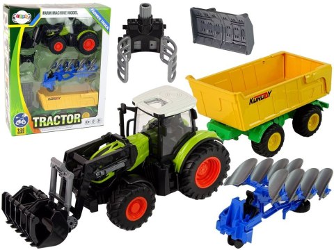 Lean Traktor Zestaw Traktor Maszyny Rolnicze Naczepa Światło Dźwięk 6 Elem Lean (13339)