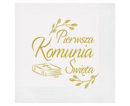 Godan Serwetki Godan Pierwsza Komunia Święta (biblia) biały papier [mm:] 330x330 (PW-SKBB)