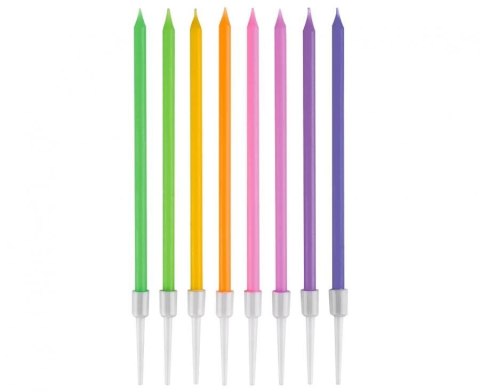 Godan Świeczka urodzinowa pastelowy mix, 11.5x0.31 cm, 8 szt. Godan (BH-SPAM)